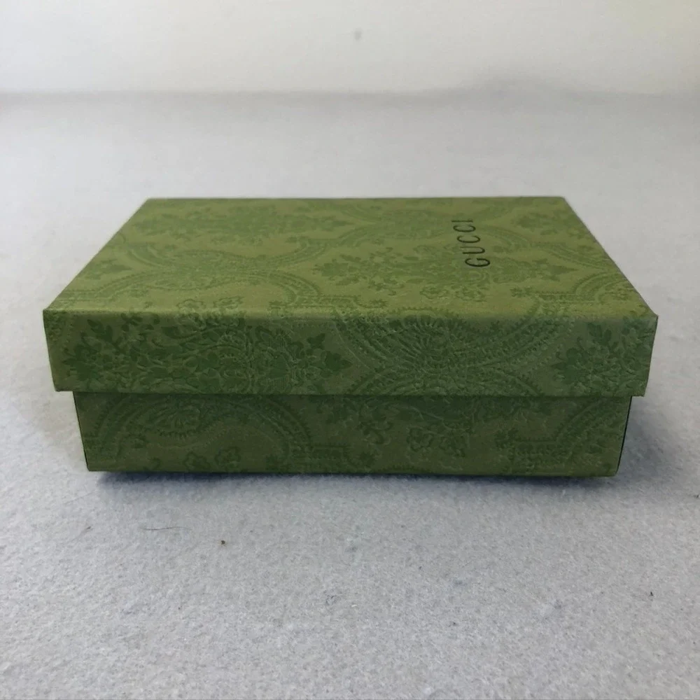 Authentic Gucci Gift Box Green Empty Storage Rectangle Small 5.5x4x2